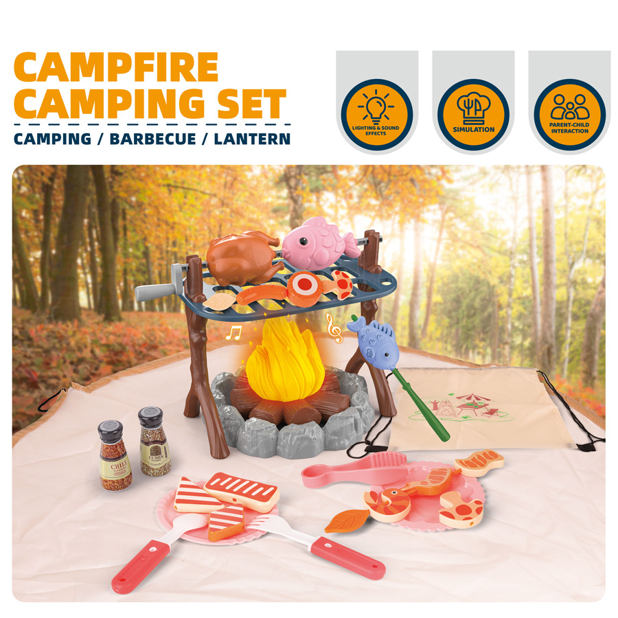 Outdoor Adventure Toys For Kids - 어린이 야외 모험 도구 세트 캠프파이어와