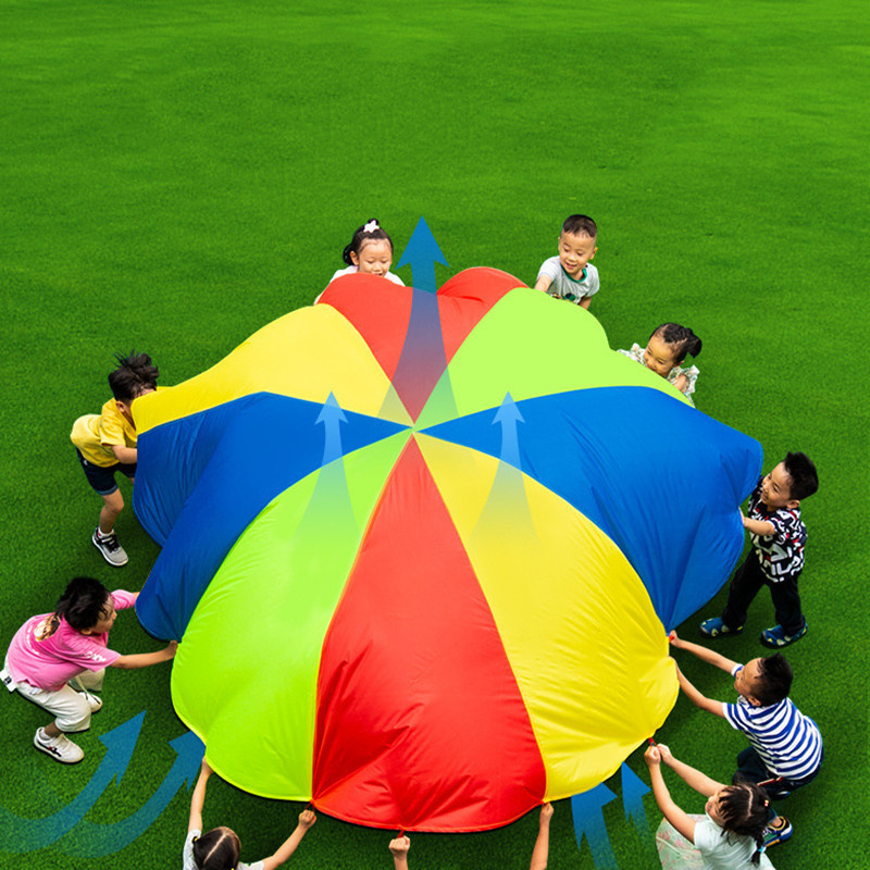 2M/4M 직경 어린이 야외 팀워크 게임 무지개 낙하산 - Outdoor Adventure Games 리뷰 및 가격