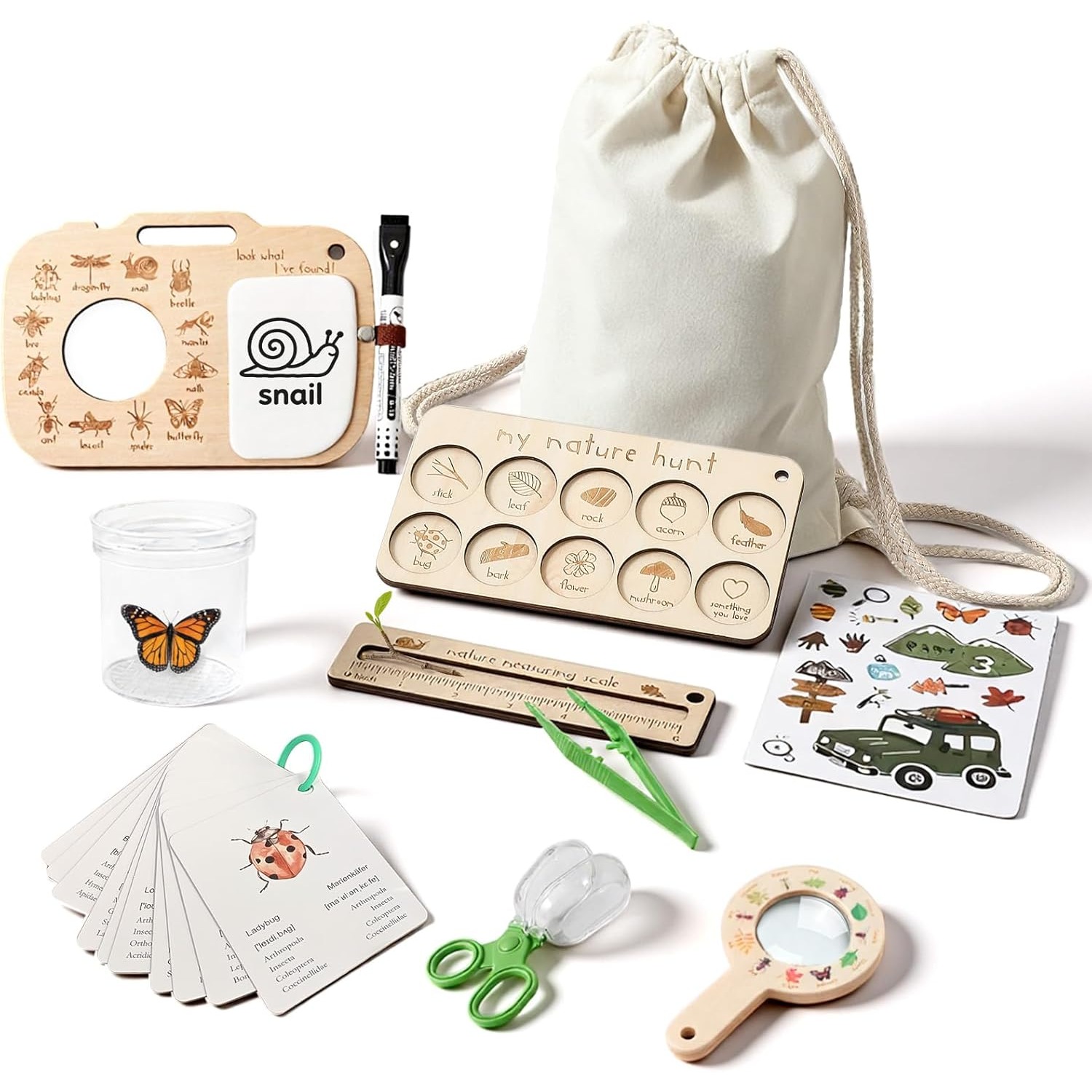 어린이용 곤충 채집 키트 (곤충 상자, 학습 카드, 관 - Outdoor Adventure Toys For Kids 리뷰 및 가격