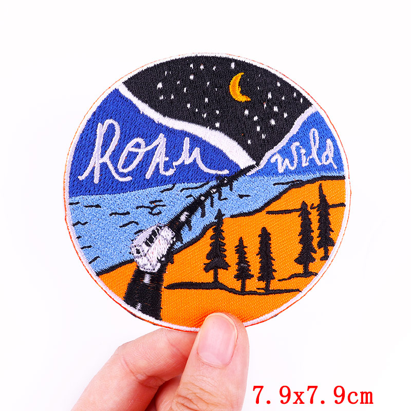 야외 여행 자수 패치, 의류 아이언 온 패치, DIY  - Outdoor Adventure And Travel 리뷰 및 가격